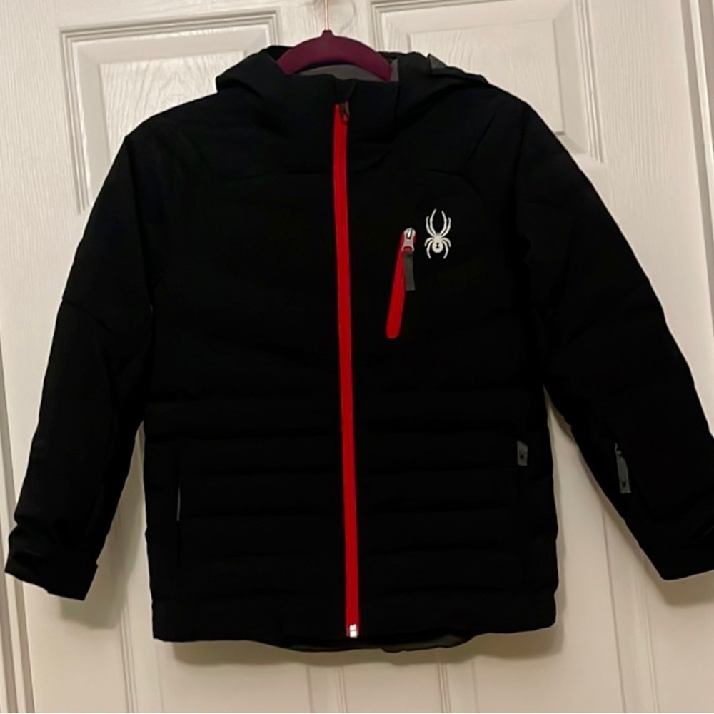 Spyder Black Impulse Synthetic Down Jacket - Boys'